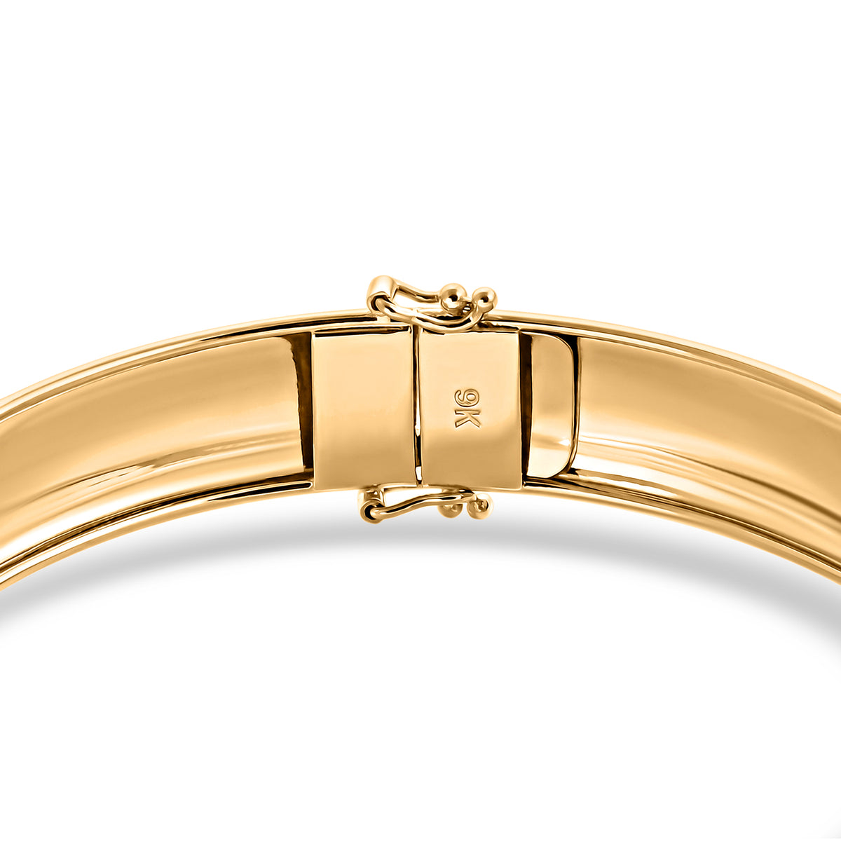 Royal Bali Handmade - 9K Yellow Gold Diamond Cut Bangle (Size - 7.5) 8588271 6