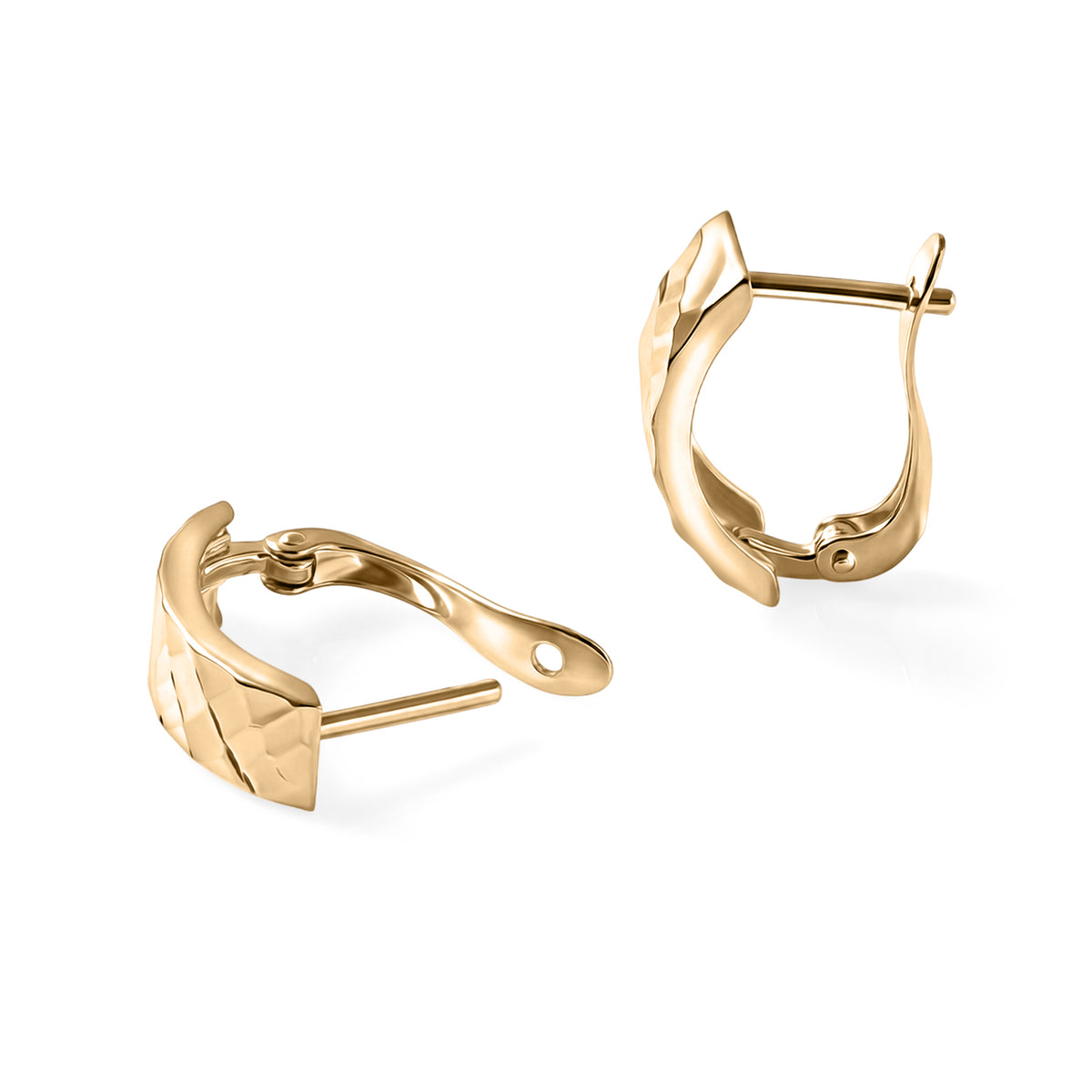 9K Yellow Gold Hoop Earring 8588272 4