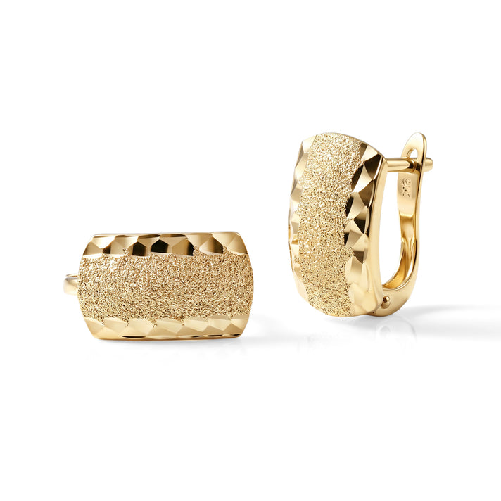 9K Yellow Gold Hoop Earring 8588273 1