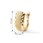9K Yellow Gold Hoop Earring_8588273_4