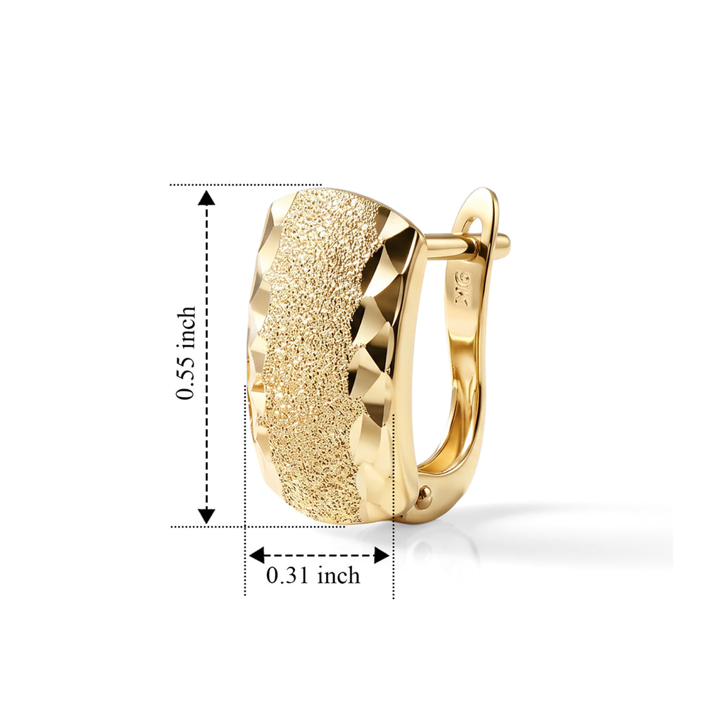 CLOSE OUT DEAL - 9K Yellow Gold Hoop Earring with French Clip_8588273_5