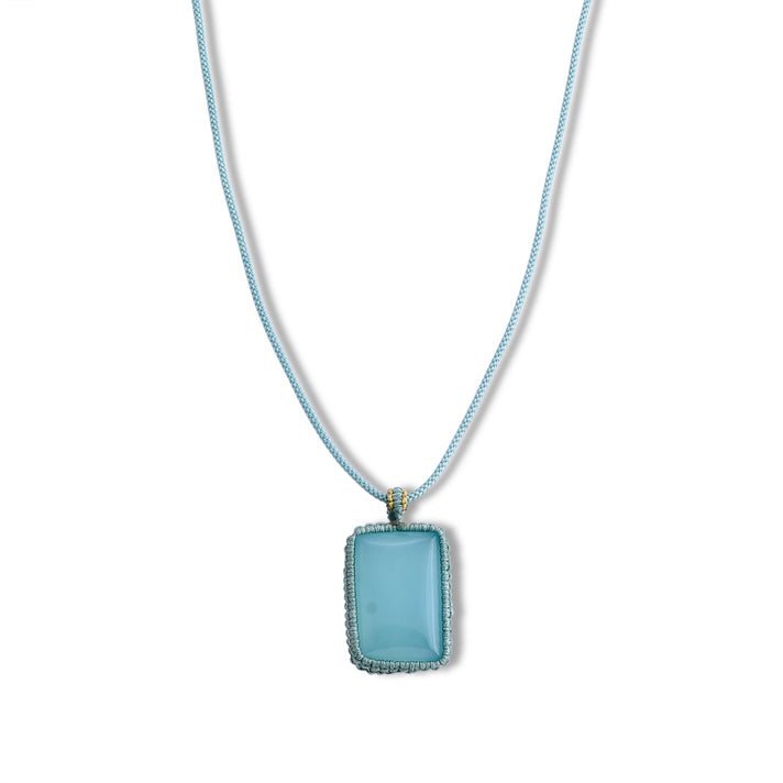 Blue Moonstone Adjustable Solitaire Necklace 40.00 Ct. 8588277 1
