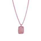 Pink Dyed Chalcedony Stone Necklace  40.000  Ct._8588278