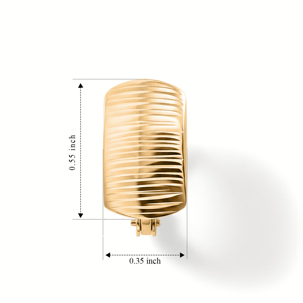 9K Yellow Gold Hoop Earring_8588299_4