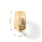 9K Yellow Gold Hoop Earring_8588299_4