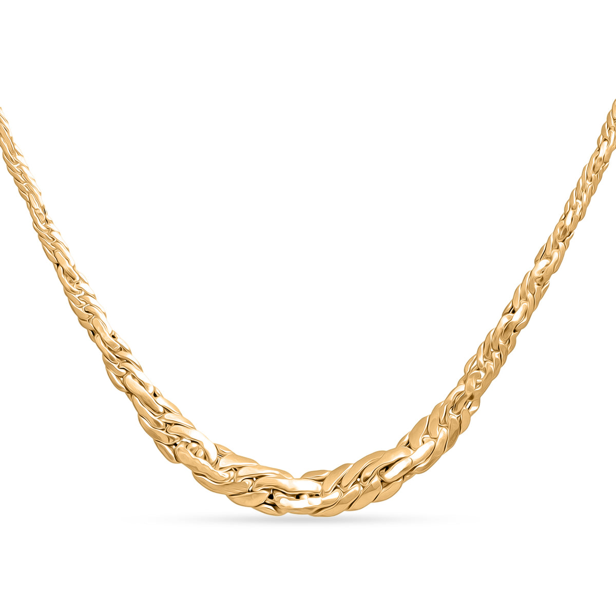 LAST CHANCE Maestro Collection - 9K Yellow Gold Necklace (Size - 20), Gold Wt 6.40 Gms V32564292 0
