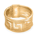 Maestro Collection 9K Yellow Gold Stretchable Ring ( Size Q TO Y) Large_8588869