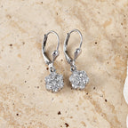 Luxuriant - Lab Grown Diamond (SI/G-H) Pressure Set Earring with Lever Back in Rhodium Overlay Sterling Silver 1.00 Ct._8590135_2
