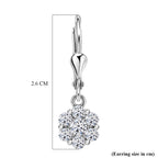 Luxuriant - Lab Grown Diamond (SI/G-H) Pressure Set Earring with Lever Back in Rhodium Overlay Sterling Silver 1.00 Ct._8590135_5