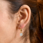 Luxuriant - Lab Grown Diamond (SI/G-H) Cluster Earring with Lever Back in 18K Vermeil Yellow Gold Plated Sterling Silver 1.00 Ct._8590136_1