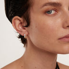 Luxuriant - Lab Grown Diamond (SI/G-H) Hoop Earring with Clasp in 18K Vermeil Yellow Gold Plated Sterling Silver 0.50 Ct._8590249_5