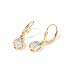 Luxuriant - Lab Grown Diamond (SI/G-H) Solitaire Lever Back Earring in 18K Vermeil Yellow Gold Plated Sterling Silver 2.00 Ct._8590261_3