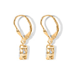 Luxuriant - Lab Grown Diamond (SI/G-H) Solitaire Lever Back Earring in 18K Vermeil Yellow Gold Plated Sterling Silver 2.00 Ct._8590261_4