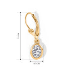 Luxuriant - Lab Grown Diamond (SI/G-H) Solitaire Lever Back Earring in 18K Vermeil Yellow Gold Plated Sterling Silver 2.00 Ct._8590261_5