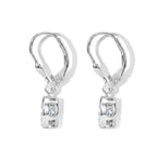 Luxuriant - Lab Grown Diamond (SI/G-H) Solitaire Lever Back Earring in Rhodium Overlay Sterling Silver 2.00 Ct._8590262_4
