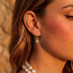 Luxuriant - Lab Grown Diamond (SI/G-H) Solitaire Lever Back Earring in 18K Vermeil Yellow Gold Plated Sterling Silver 0.25 Ct._8590269_3