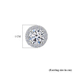 Luxuriant - Lab Grown Diamond (SI/G-H) Solitaire Stud Earring with Push Post in Rhodium Overlay Sterling Silver 2.00 Ct._8590274_4