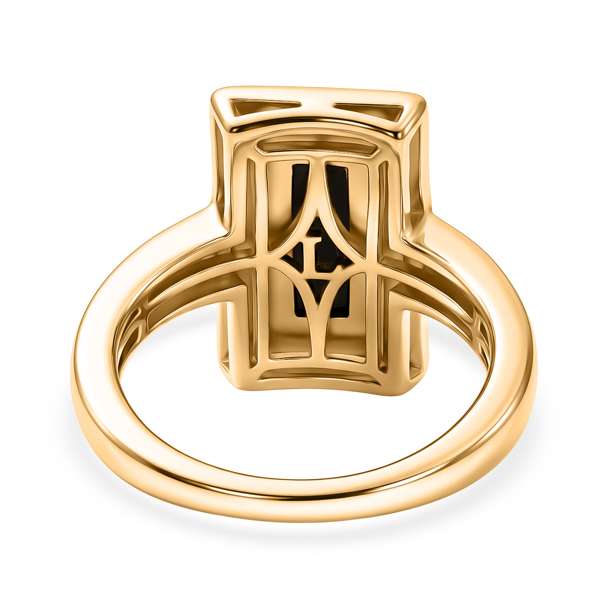 Luxuriant - Ammolite &amp; Lab Grown Diamond (SI/G-H) Prismatic Ring in 18K Vermeil Yellow Gold Plated Sterling Silver 1.20 Ct. 8590593 5