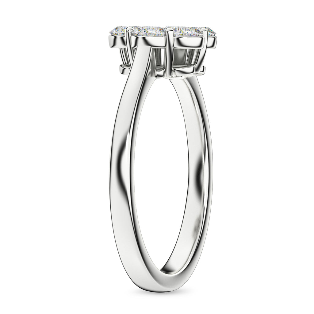 Luxuriant - SGL Certified Lab Grown Diamond (SI/G-H) Pressure Set Ring in Rhodium Overlay Sterling Silver 2.00 Ct._8590671_3