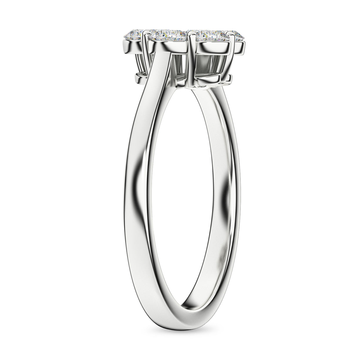 LUXURIANT 2 Ct. Lab Grown Diamond Floral Ring in Rhodium Overlay Sterling Silver SGL Certified (SI-G-H) 8590671 4