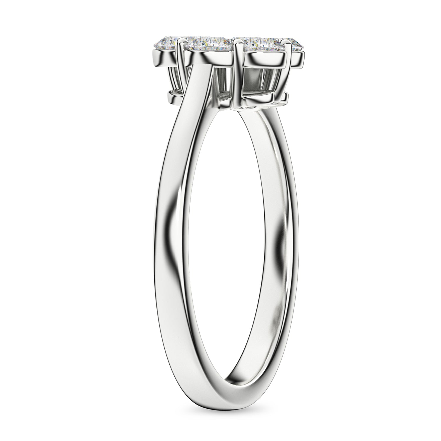 LUXURIANT 2 Ct. Lab Grown Diamond Floral Ring in Rhodium Overlay Sterling Silver SGL Certified (SI-G-H) 8590671 4