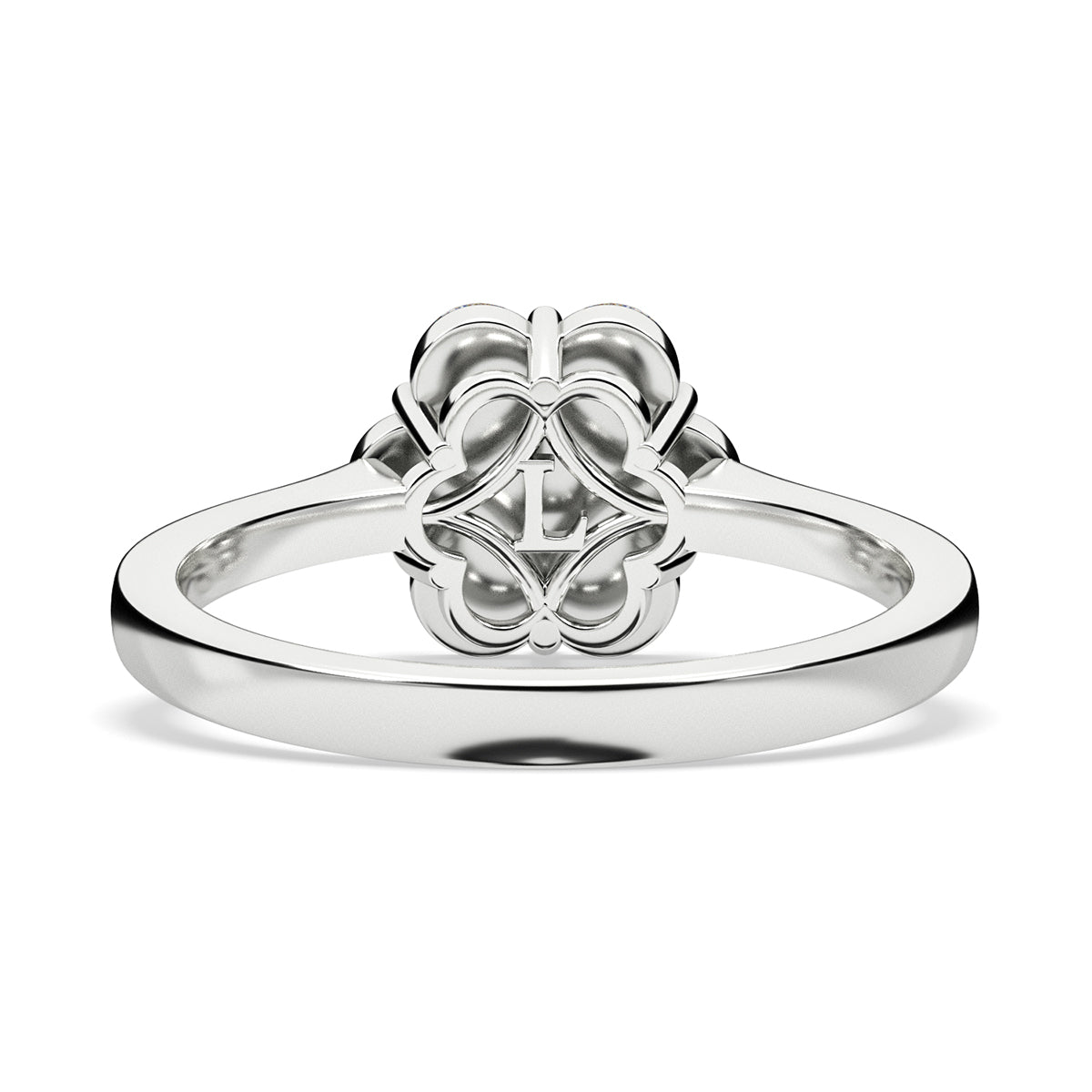 LUXURIANT 2 Ct. Lab Grown Diamond Floral Ring in Rhodium Overlay Sterling Silver SGL Certified (SI-G-H) 8590671 5