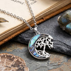 Abalone Shell Adjustable Tree of Life Necklace (Size - 20-2 Ext)
