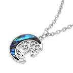 Abalone Shell Adjustable Tree of Life Necklace (Size - 20-2 Ext)