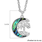 Abalone Shell Adjustable Tree of Life Necklace (Size - 20-2 Ext)