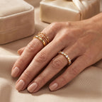 Royal Bali Collection - D'Joy Moissanite Heart Design Band Ring in 18K Vermeil Yellow Gold Plated Sterling Silver_8590875_2