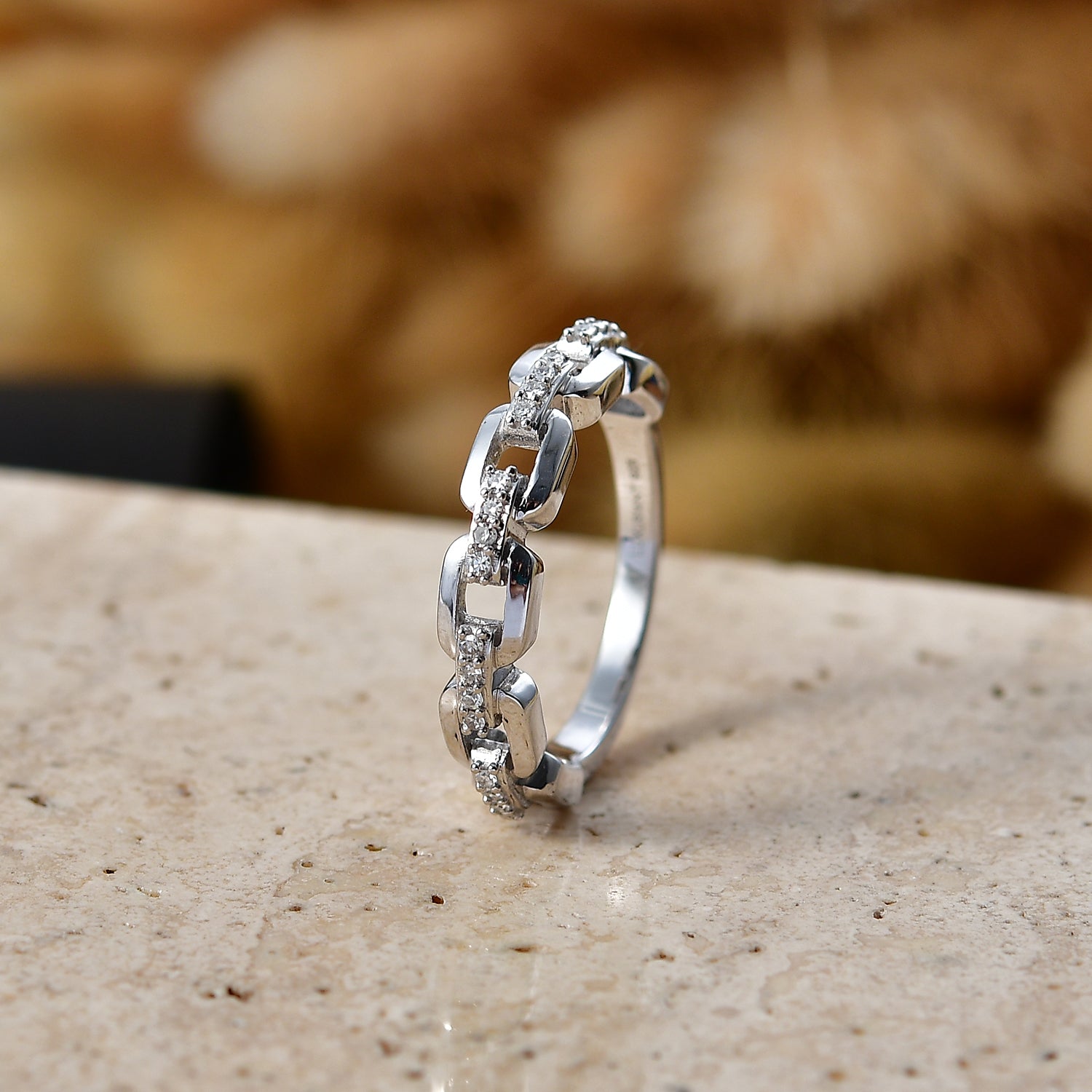Luxuriant - Lab Grown Diamond (SI-G-H) Ring in Rhodium Overlay Sterling Silver 8590940 2