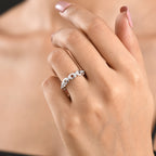 Luxuriant - Lab Grown Diamond (SI/G-H) Ring in Rhodium Overlay Sterling Silver_8590941_1