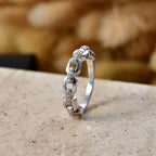 Luxuriant - Lab Grown Diamond (SI/G-H) Ring in Rhodium Overlay Sterling Silver_8590941_2