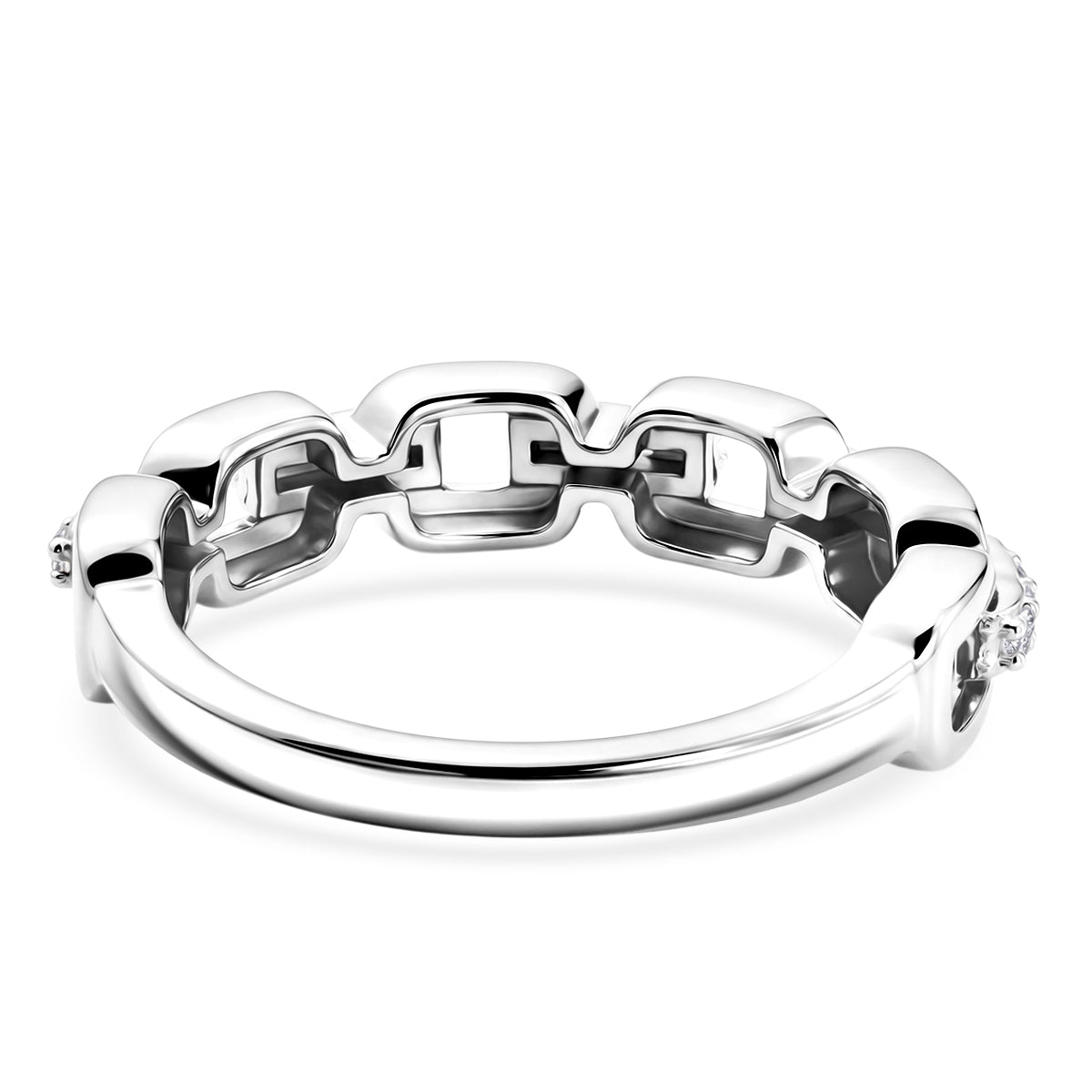 Luxuriant - Lab Grown Diamond (SI-G-H) Ring in Rhodium Overlay Sterling Silver 8590941 4