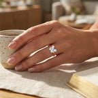 Luxuriant - Moissanite Ring in 18K Vermeil Yellow Gold Plated Sterling Silver_8590944_1