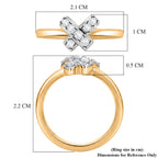 Luxuriant - Moissanite Ring in 18K Vermeil Yellow Gold Plated Sterling Silver_8590944_6