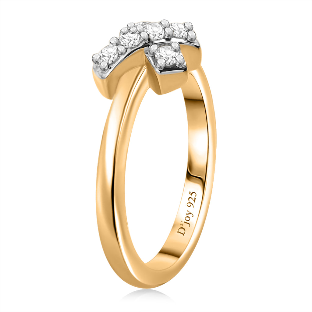 Luxuriant - Moissanite Ring in 18K Vermeil Yellow Gold Plated Sterling Silver_8590946_3