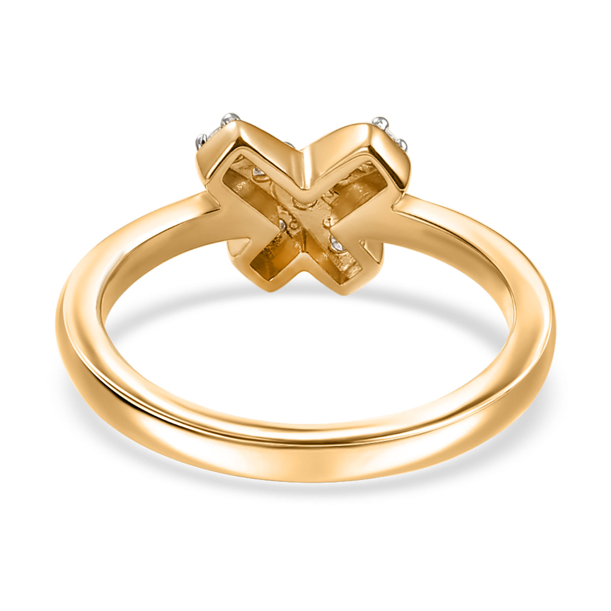 Luxuriant - Moissanite Ring in 18K Vermeil Yellow Gold Plated Sterling Silver V32529688 5