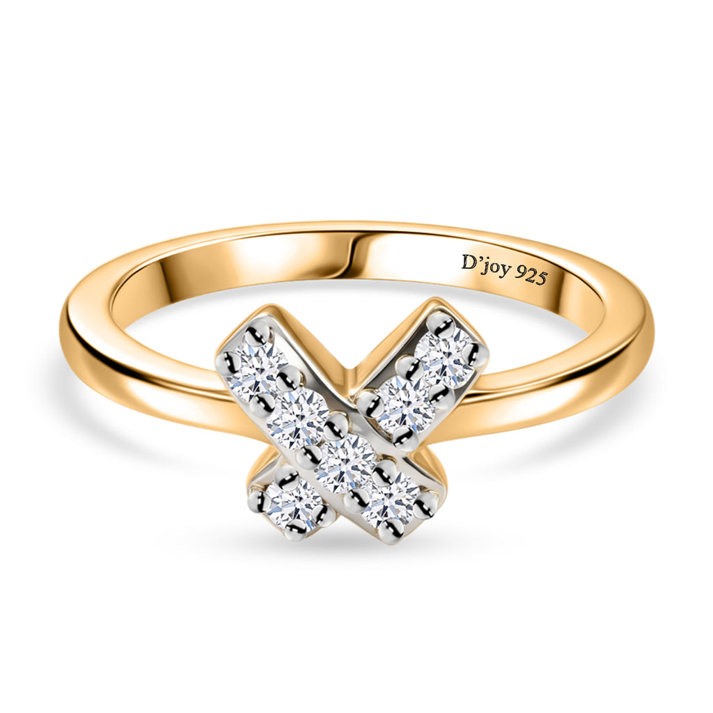 Luxuriant - Moissanite Ring in 18K Vermeil Yellow Gold Plated Sterling Silver_8590948