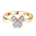 Luxuriant - Moissanite Ring in 18K Vermeil Yellow Gold Plated Sterling Silver_8590948