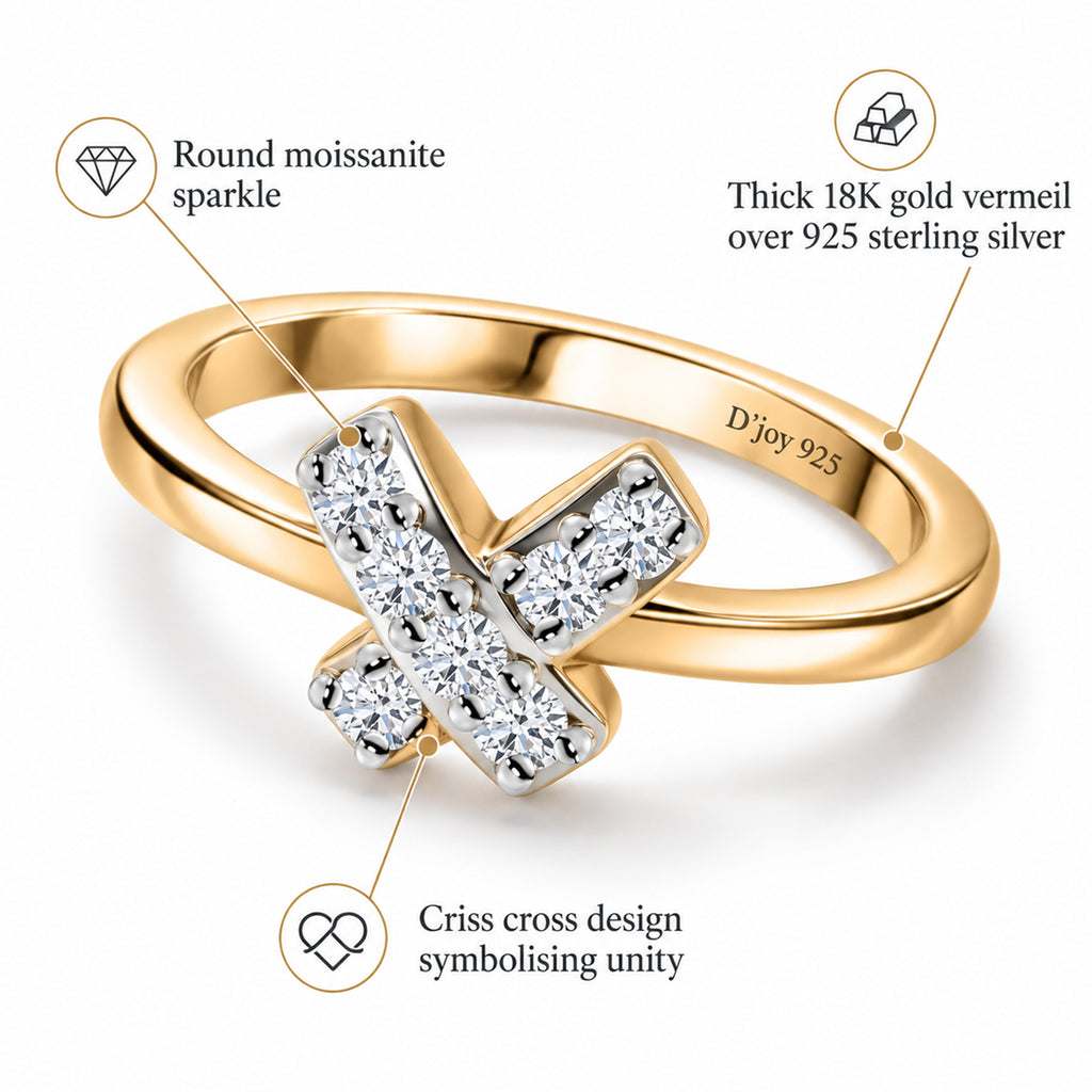 Luxuriant - Moissanite Ring in 18K Vermeil Yellow Gold Plated Sterling Silver_8590948_3
