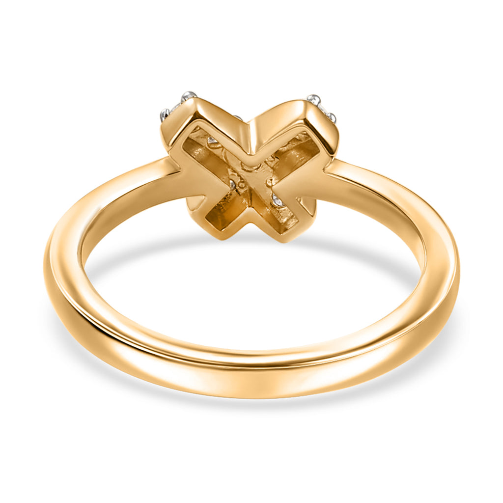 Luxuriant - Moissanite Ring in 18K Vermeil Yellow Gold Plated Sterling Silver_8590948_4