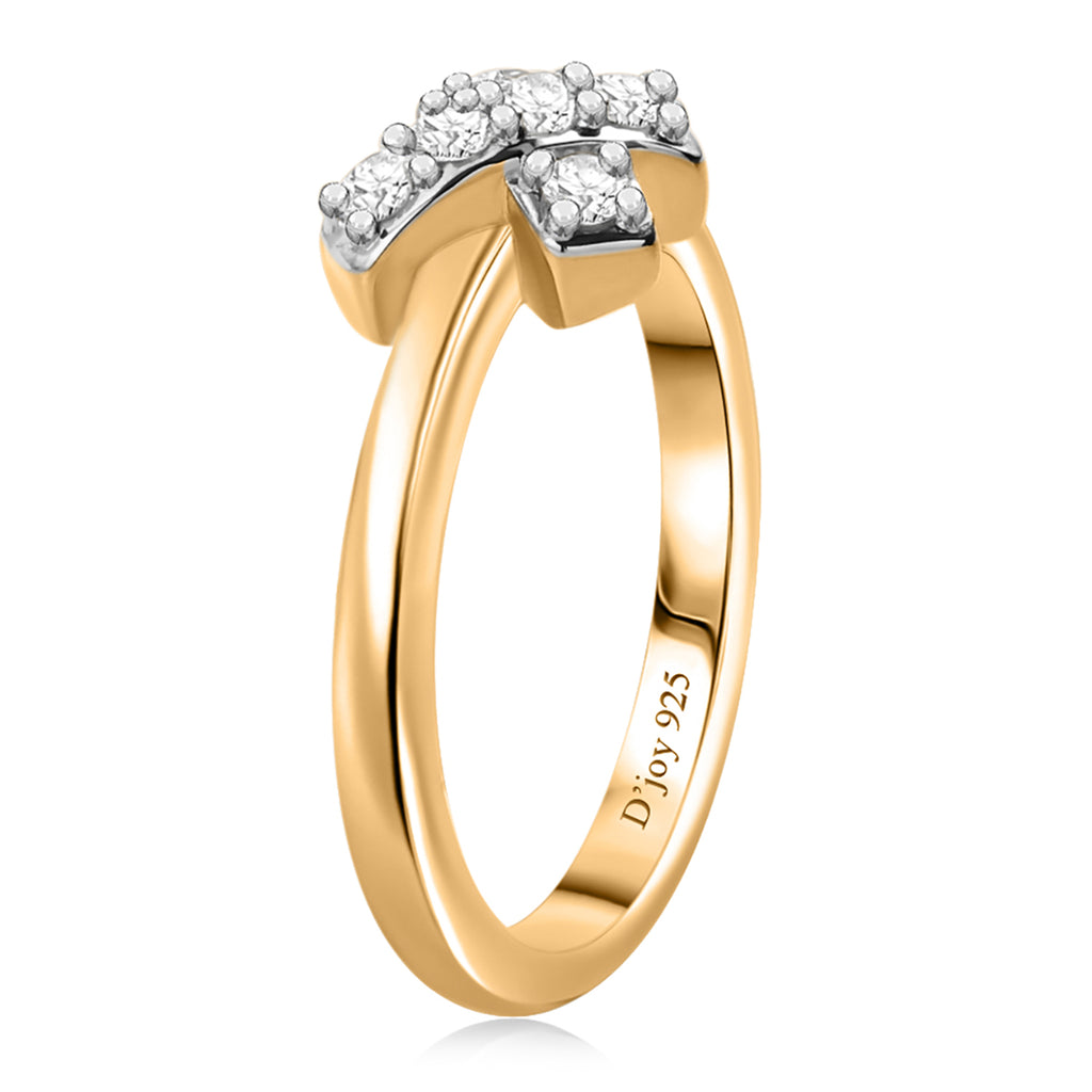 Luxuriant - Moissanite Ring in 18K Vermeil Yellow Gold Plated Sterling Silver_8590948_5