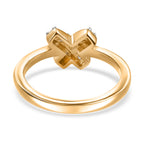 Luxuriant - Moissanite Ring in 18K Vermeil Yellow Gold Plated Sterling Silver_8590949_4