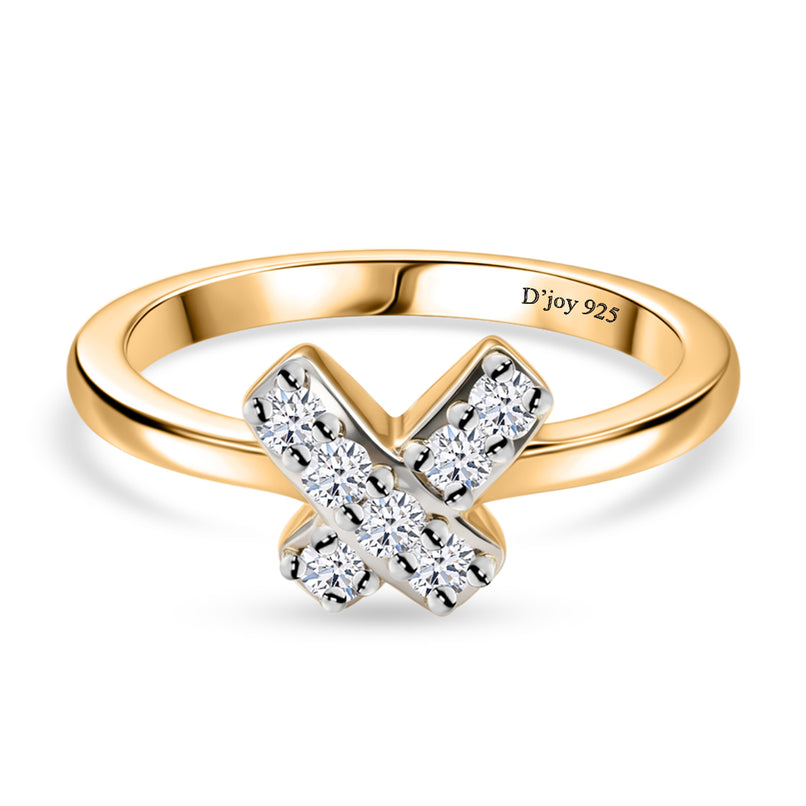 Luxuriant - Moissanite Ring in 18K Vermeil Yellow Gold Plated Sterling Silver_8590951