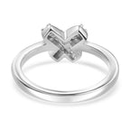D'Joy - Moissanite Ring in Rhodium Overlay Sterling Silver_8590953_5