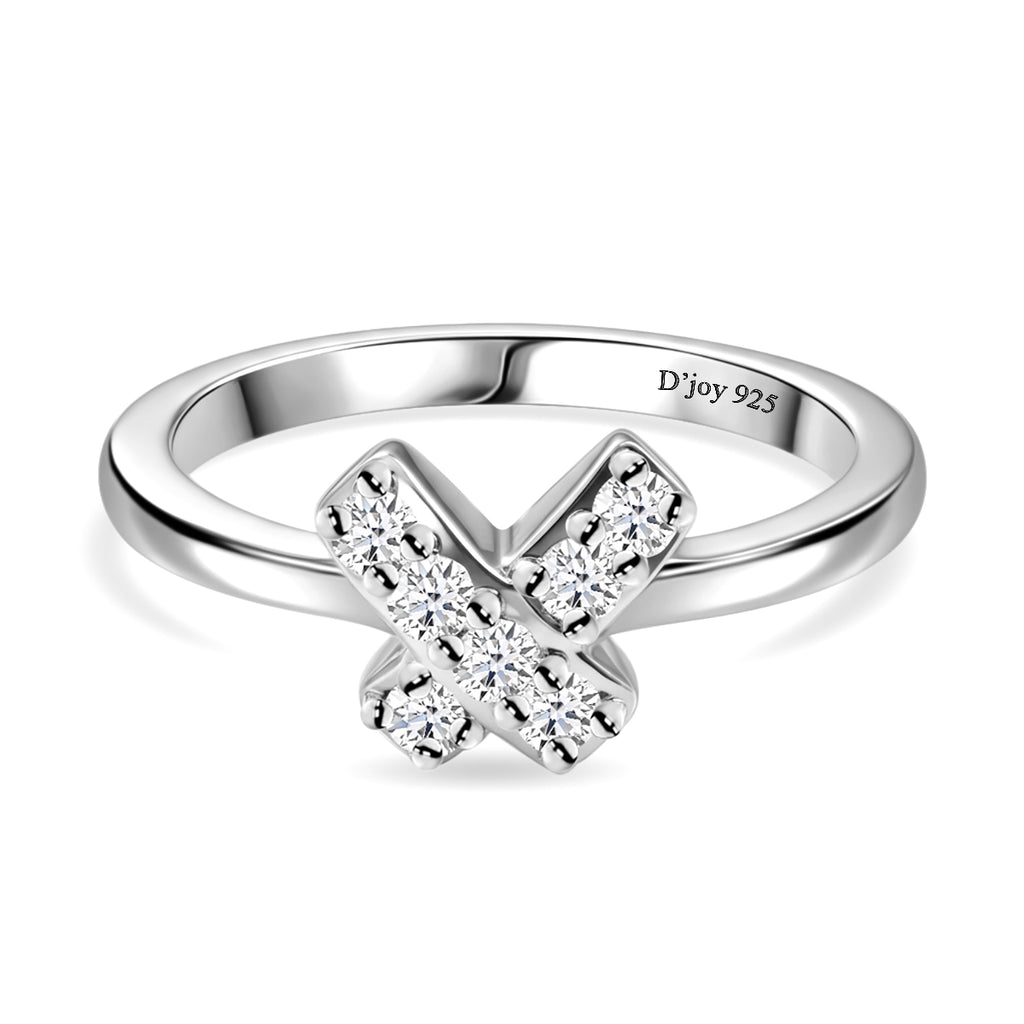 Royal Bali Collection - D'Joy Moissanite Ring in Rhodium Overlay Sterling Silver_8590957