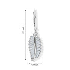 Rachel Galley - SGL Certified Lab Grown Diamond (SI/G-H) Earring with Lever Back in Rhodium Overlay Sterling Silver 1.50 Ct._8591120_4