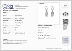 Rachel Galley - SGL Certified Lab Grown Diamond (SI/G-H) Earring with Lever Back in Rhodium Overlay Sterling Silver 1.50 Ct._8591120_5