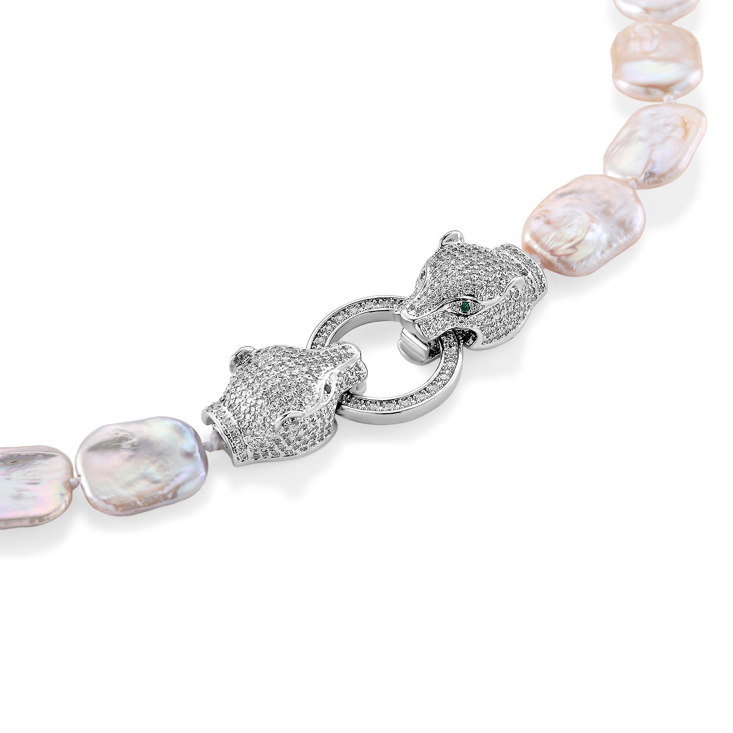 LA Close Out - White Keshi Pearl Necklace with Clasp (Size - 20) V32362213 4